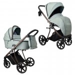 Πολυκαρότσι iBebe Next2 2in1 Eco Leather Mint