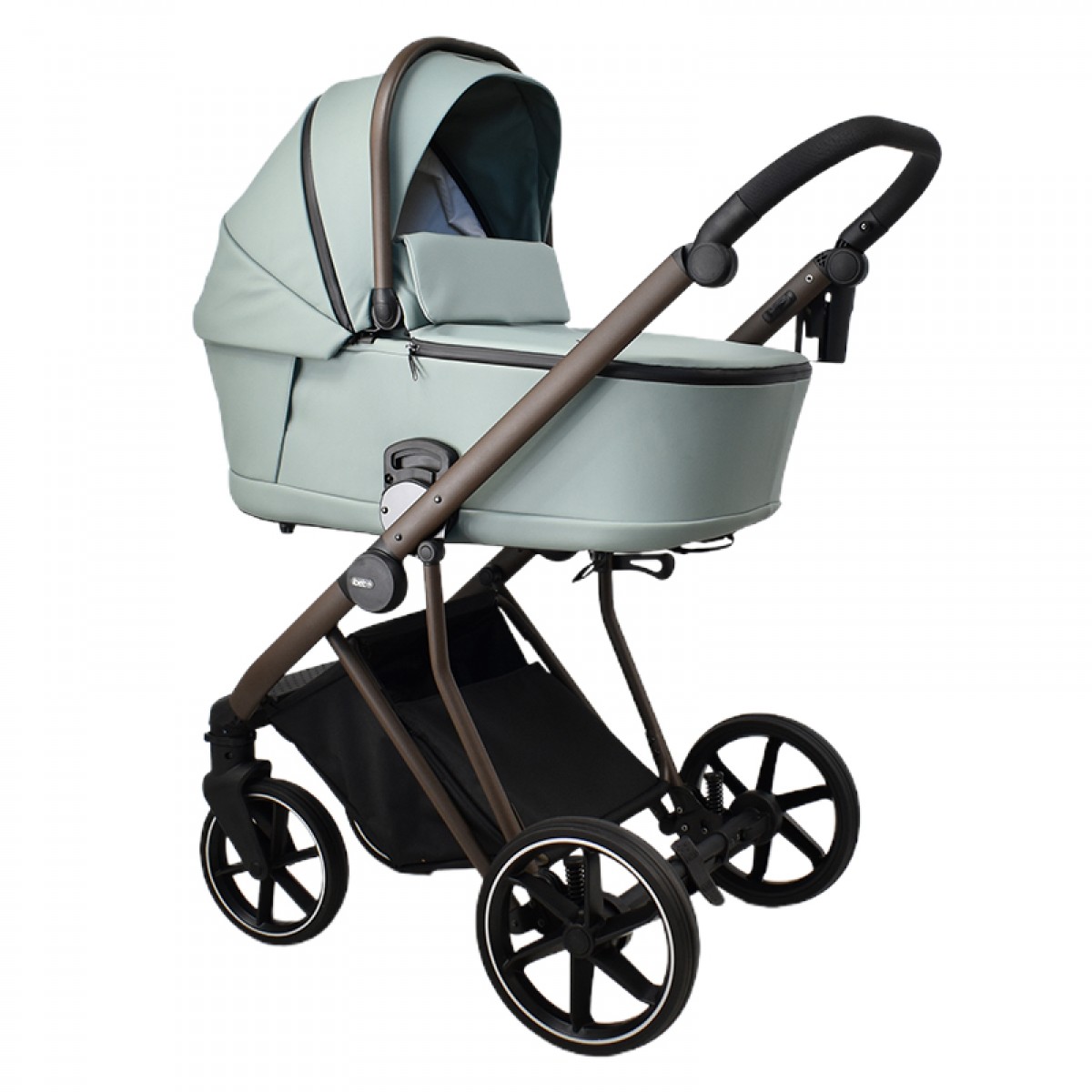 Πολυκαρότσι iBebe Next2 2in1 Eco Leather Mint