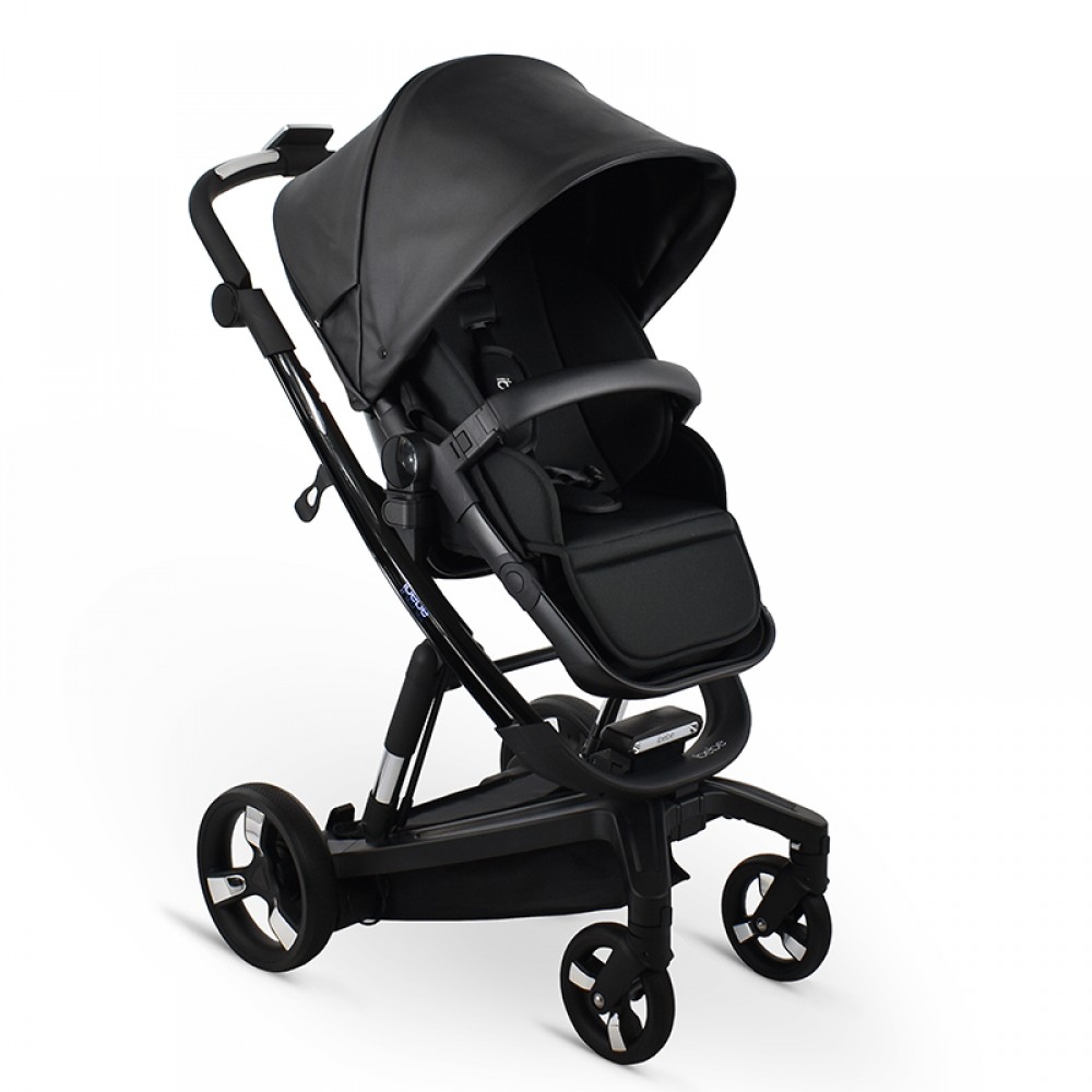 Πολυκαρότσι iBebe iStop&Drive 2in1 Eco Black