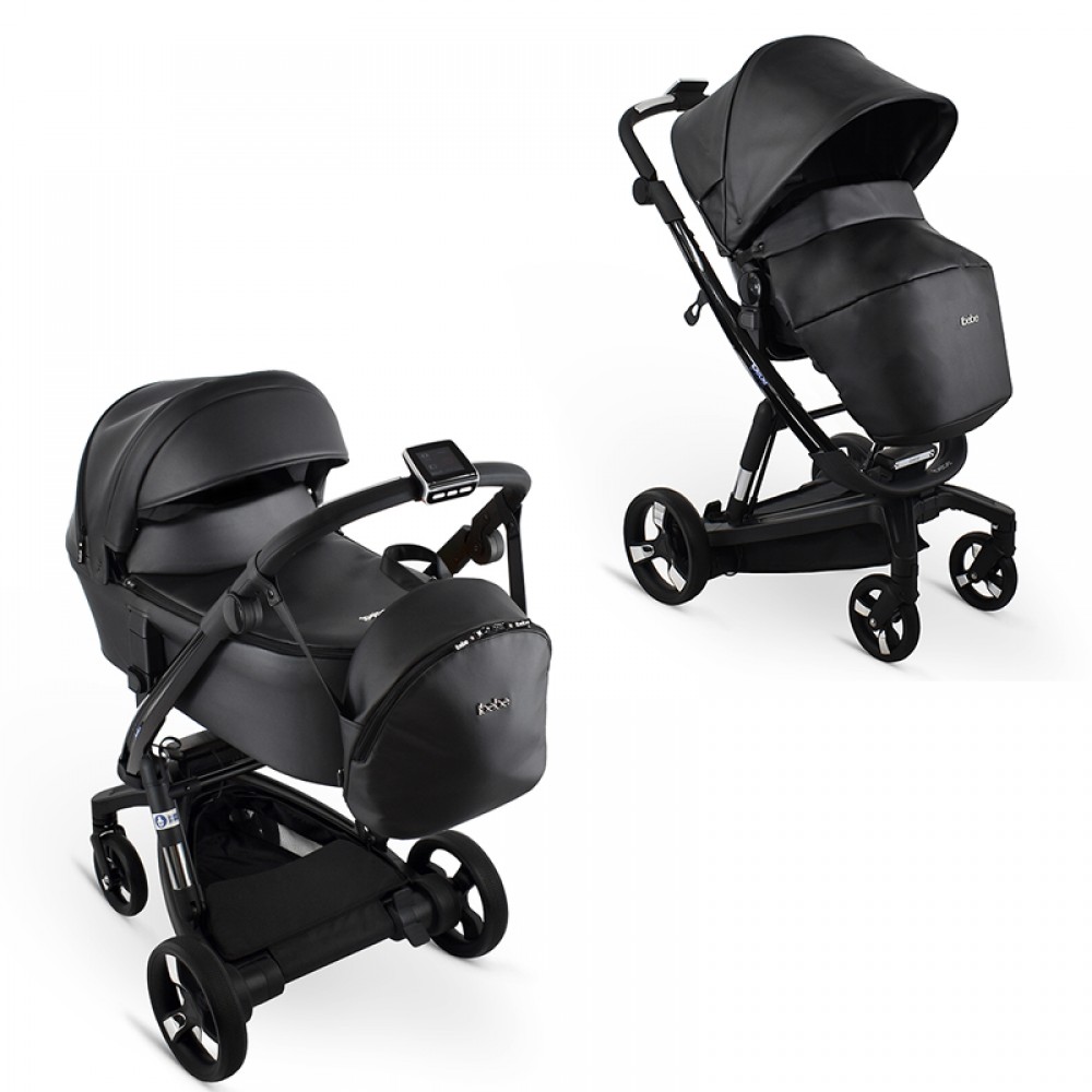 Πολυκαρότσι iBebe iStop&Drive 2in1 Eco Black