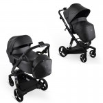Πολυκαρότσι iBebe iStop&Drive 2in1 Eco Black