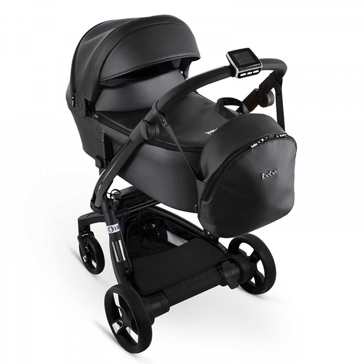 Πολυκαρότσι iBebe iStop&Drive 2in1 Eco Black