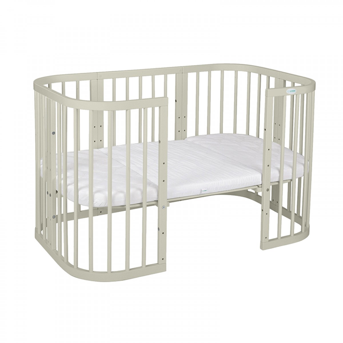 Βρεφικό Κρεβάτι Waldin 7in1 81x128cm Olive