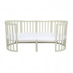 Βρεφικό Κρεβάτι Waldin 7in1 Oval 78x128cm Olive