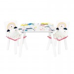 Σετ Γραφείο με 2 Καρέκλες Kidsee Rainbow